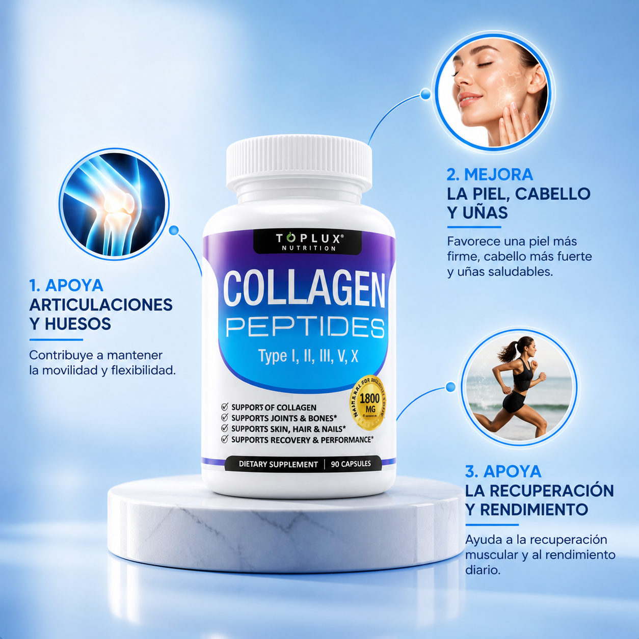 Collagen Peptides: Piel Más Firme, Suave y Visiblemente Rejuvenecida